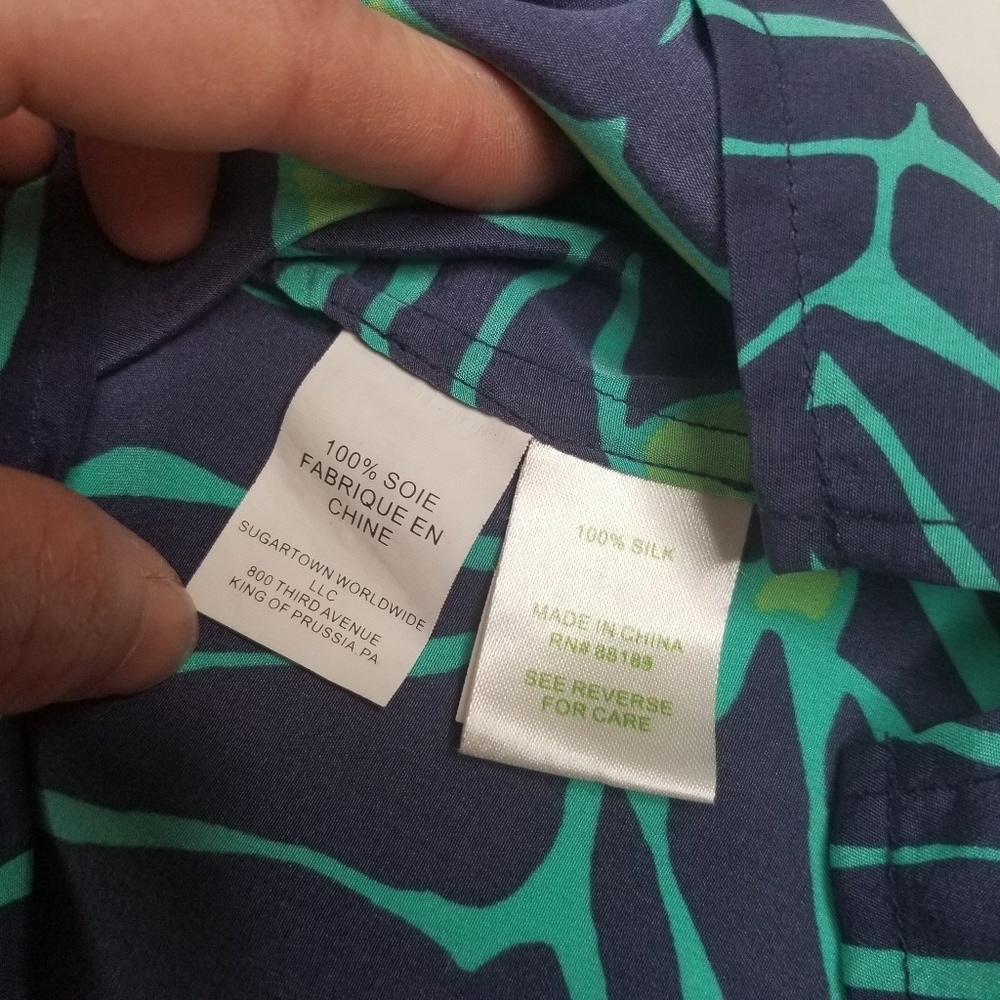 Lilly Pulitzer Elsa Under The Palms Top. XXS - Picture 6 of 7